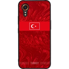 Coque Samsung Galaxy XCover 7 - Silicone rigide noir Maillot de football Turquie 2026 personnalisable