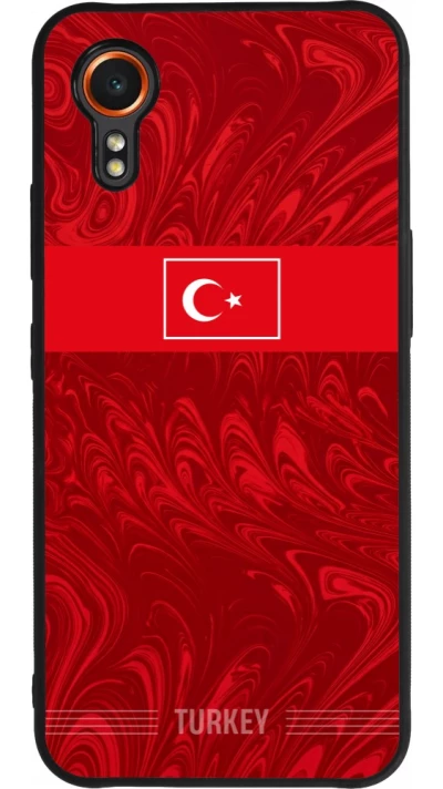 Coque Samsung Galaxy XCover 7 - Silicone rigide noir Maillot de football Turquie 2026 personnalisable
