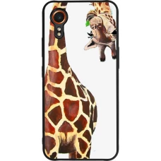 Samsung Galaxy XCover 7 Case Hülle - Silikon schwarz Giraffe Fit