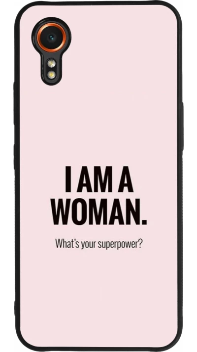 Samsung Galaxy XCover 7 Case Hülle - Silikon schwarz I am a woman