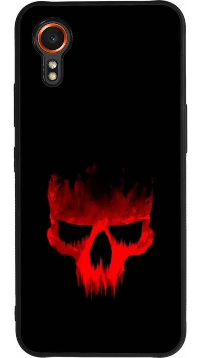Samsung Galaxy XCover 7 Case Hülle - Silikon schwarz Halloween 2023 scary skull