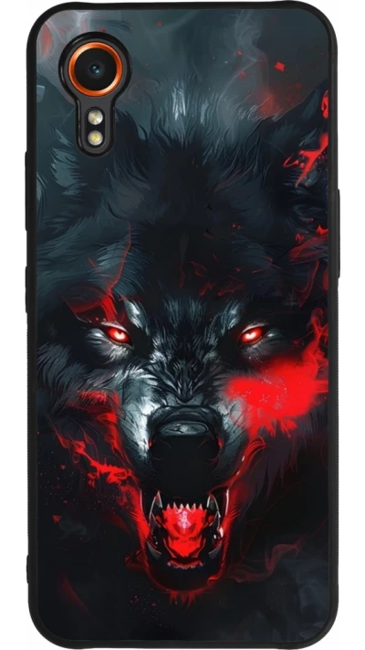 Samsung Galaxy XCover 7 Case Hülle - Silikon schwarz Halloween 2024 mad werewolf