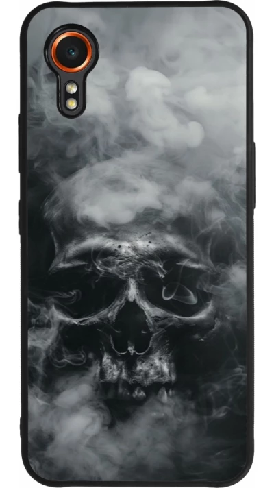 Samsung Galaxy XCover 7 Case Hülle - Silikon schwarz Halloween 2024 smoky skull