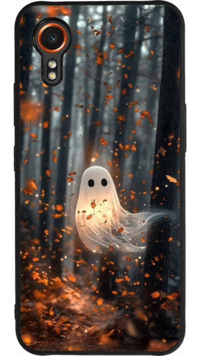 Samsung Galaxy XCover 7 Case Hülle - Silikon schwarz Halloween 2025 Ghost in the forest