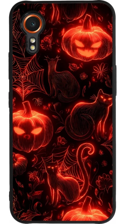 Samsung Galaxy XCover 7 Case Hülle - Silikon schwarz Halloween 2026 Pattern Halloween
