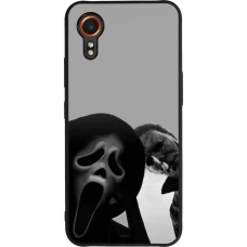Coque Samsung Galaxy XCover 7 - Silicone rigide noir Halloween 2026 Scream and Michael Myers