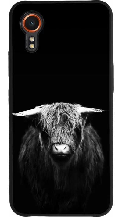 Samsung Galaxy XCover 7 Case Hülle - Silikon schwarz Highland calf black