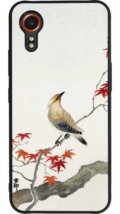 Samsung Galaxy XCover 7 Case Hülle - Silikon schwarz Japanese Bird
