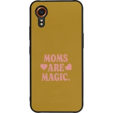 Coque Samsung Galaxy XCover 7 - Silicone rigide noir Mom 2026 Are Magic