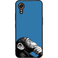 Coque Samsung Galaxy XCover 7 - Silicone rigide noir Monkey Pop Art