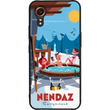 Coque Samsung Galaxy XCover 7 - Silicone rigide noir Nendaz Mountain Jacuzzi
