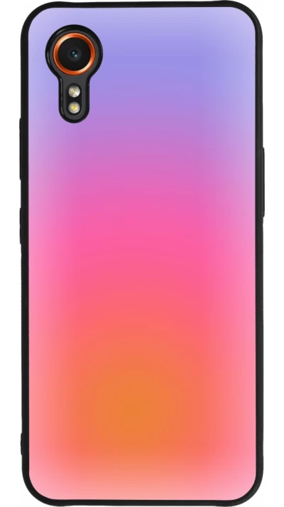 Samsung Galaxy XCover 7 Case Hülle - Silikon schwarz Orange Pink Blue Gradient