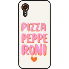 Samsung Galaxy XCover 7 Case Hülle - Silikon schwarz Pizza pepperoni 2026