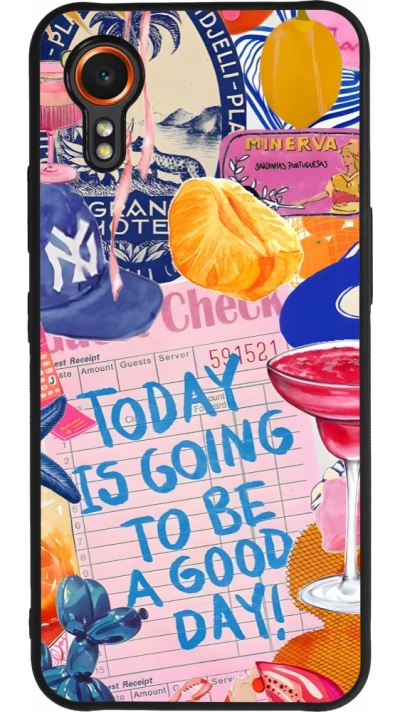 Samsung Galaxy XCover 7 Case Hülle - Silikon schwarz Preppy Today is Going to be a good day