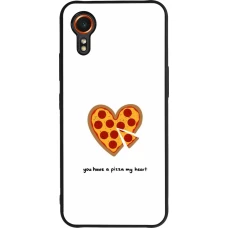 Samsung Galaxy XCover 7 Case Hülle - Silikon schwarz Saint Valentines Day 26 You have my pizza heart