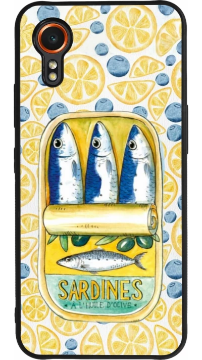 Coque Samsung Galaxy XCover 7 - Silicone rigide noir Sardines in oil 2026