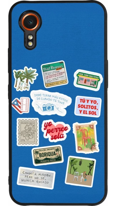 Coque Samsung Galaxy XCover 7 - Silicone rigide noir Seals of the Dominican Republic DTMF