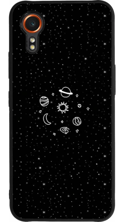 Coque Samsung Galaxy XCover 7 - Silicone rigide noir Space Doodle