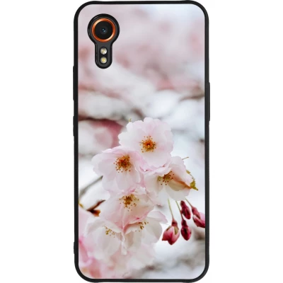 Samsung Galaxy XCover 7 Case Hülle - Silikon schwarz Cherry tree Spring 2026