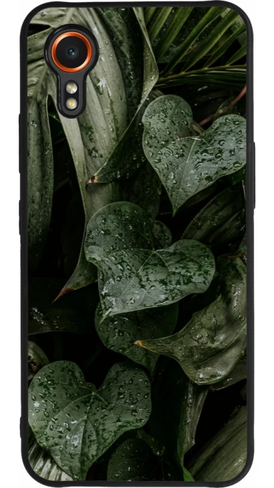 Coque Samsung Galaxy XCover 7 - Silicone rigide noir Spring 23 fresh plants
