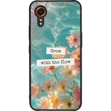 Samsung Galaxy XCover 7 Case Hülle - Silikon schwarz Summer 2025 Grow with the flow