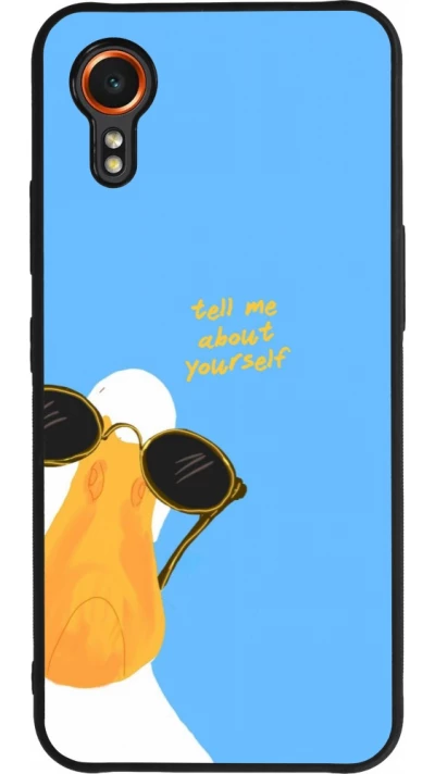 Coque Samsung Galaxy XCover 7 - Silicone rigide noir Tell me about yourself Summer 2026