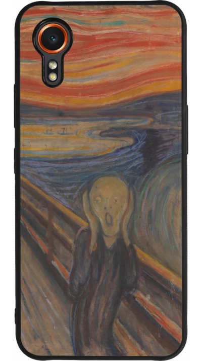 Samsung Galaxy XCover 7 Case Hülle - Silikon schwarz Kunstbild - Der Schrei - Edvard Munch