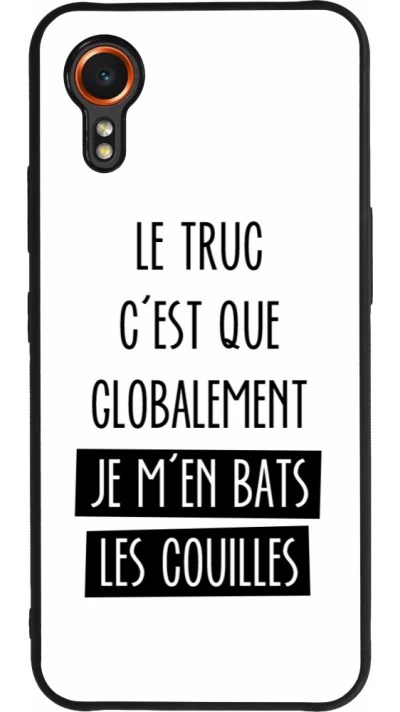 Samsung Galaxy XCover 7 Case Hülle - Silikon schwarz Le truc globalement bats les couilles