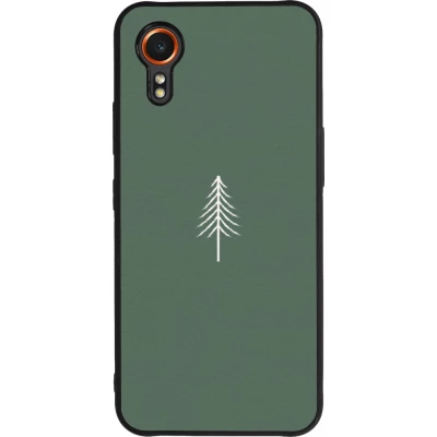 Samsung Galaxy XCover 7 Case Hülle - Silikon schwarz Christmas 22 minimalist tree