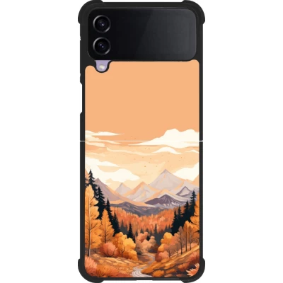 Coque Samsung Galaxy Z Flip3 5G - Silicone rigide noir Autumn 25 Mountains