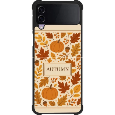 Coque Samsung Galaxy Z Flip3 5G - Silicone rigide noir Autumn 26 Hello autumn