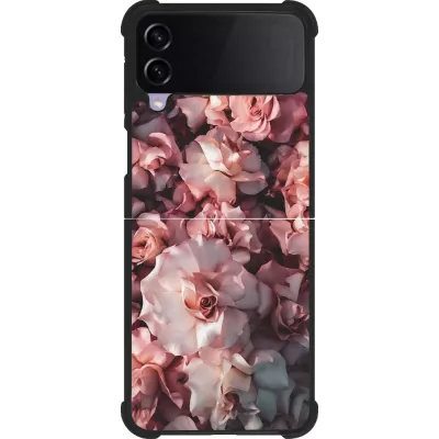 Samsung Galaxy Z Flip3 5G Case Hülle - Silikon schwarz Beautiful Roses