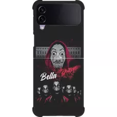 Coque Samsung Galaxy Z Flip3 5G - Silicone rigide noir Bella Ciao