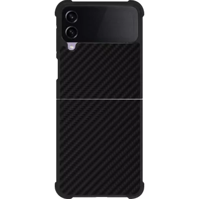Samsung Galaxy Z Flip3 5G Case Hülle - Silikon schwarz Carbon Basic