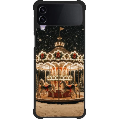 Samsung Galaxy Z Flip3 5G Case Hülle - Silikon schwarz Christmas 25 Carousel