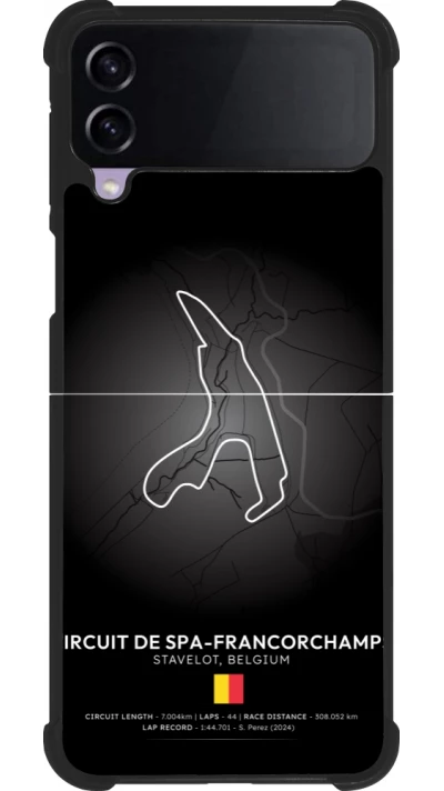 Coque Samsung Galaxy Z Flip3 5G - Silicone rigide noir F1 Track 2025 Belgium