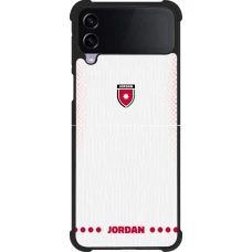 Samsung Galaxy Z Flip3 5G Case Hülle - Silikon schwarz Jordanien 2026 personalisierbares Fussballtrikot
