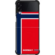 Samsung Galaxy Z Flip3 5G Case Hülle - Silikon schwarz Norwegen 2026 personalisierbares Fussballtrikot