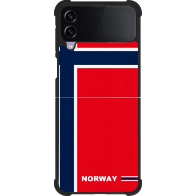 Samsung Galaxy Z Flip3 5G Case Hülle - Silikon schwarz Norwegen 2026 personalisierbares Fussballtrikot