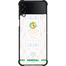 Samsung Galaxy Z Flip3 5G Case Hülle - Silikon schwarz Senegal 2026 personalisierbares Fussballtrikot