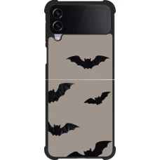Samsung Galaxy Z Flip3 5G Case Hülle - Silikon schwarz Halloween 2026 Bats
