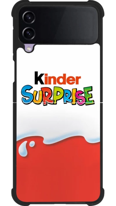 Coque Samsung Galaxy Z Flip3 5G - Silicone rigide noir Kinder Surprise