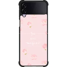 Samsung Galaxy Z Flip3 5G Case Hülle - Silikon schwarz Mom 2023 your are magical