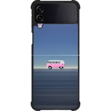 Coque Samsung Galaxy Z Flip3 5G - Silicone rigide noir Spring 23 pink bus