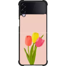 Samsung Galaxy Z Flip3 5G Case Hülle - Silikon schwarz Spring 23 tulip trio