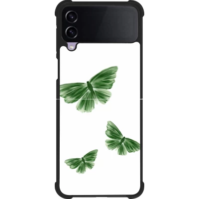Samsung Galaxy Z Flip3 5G Case Hülle - Silikon schwarz Butterflies Spring 2026
