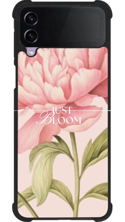 Coque Samsung Galaxy Z Flip3 5G - Silicone rigide noir Just Bloom Spring 2026
