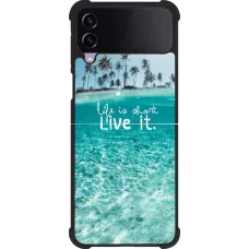 Coque Samsung Galaxy Z Flip3 5G - Silicone rigide noir Summer 18 24