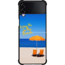 Coque Samsung Galaxy Z Flip3 5G - Silicone rigide noir Summer 2025 Bring me to the beach