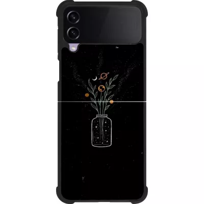 Coque Samsung Galaxy Z Flip3 5G - Silicone rigide noir Vase black